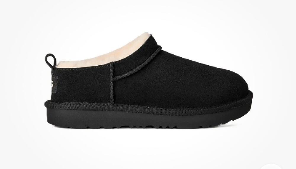 Kid's UGG Classic Micro Black (1174410K-BLK) Sz 5 youth new no box